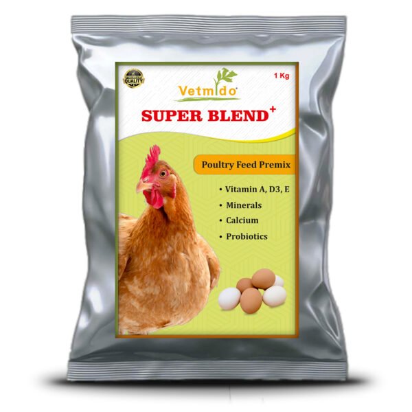 VETMIDO Super Blend Plus - Poultry Feed Premix with Multivitamins, Minerals & Probiotics