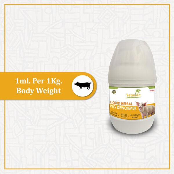 VETMIDO Liquid Herbal Dewormer for Pig, Swine, Piglets & Piggery - 250 ML - Image 6
