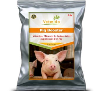 VETMIDO Pig Booster Plus – Growth Booster with Vitamins, Minerals & Amino Acids Supplement for Pigs, Swine, Piglets & Piggery – 5 kg